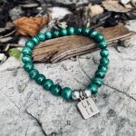 bracelet en malachite