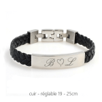 bracelet gravure homme
