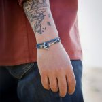 bracelet homme ancre