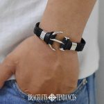 bracelet homme ancre