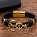 bracelet homme ancre