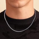 collier en argent homme