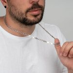 collier en argent homme
