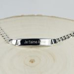 gourmette en argent