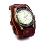 montre bracelet cuir homme