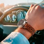 montre cuir homme
